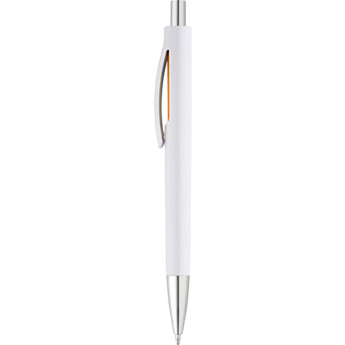 STRACED. Kugelschreiber Mit Clip , orange, Kunststoff, , Bild 1