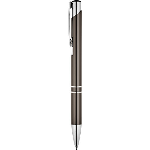 BETA. Aluminium-Kugelschreiber Mit Clip , gewehrmetall, Aluminium, , Bild 1