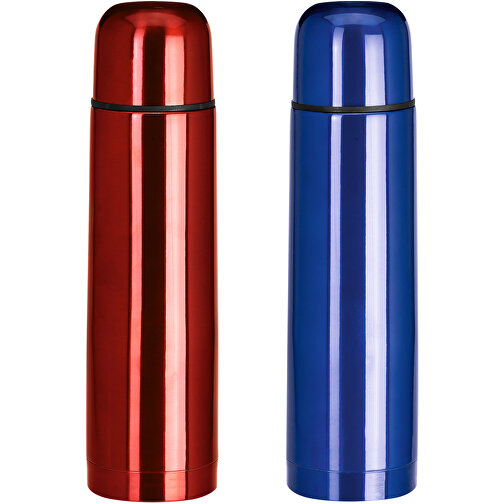 LUKA. Thermosflasche Aus Edelstahl Mit 500 Ml Fassungsvermögen , blau, Edelstahl, , Bild 2