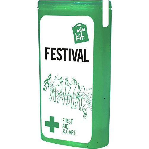 MiniKit Festival , grün, Kunststoff, 4,90cm x 9,70cm x 2,50cm (Länge x Höhe x Breite), Bild 1