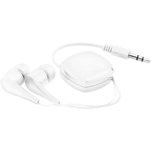 PINEL. Ausziehbare Kopfhörer Mit Kabel , weiß, Kunststoff, , Bild 1