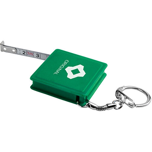 ASHLEY. Schlüsselanhänger Mit Maßband , grün, Kunststoff, 9,00cm (Höhe), Bild 3