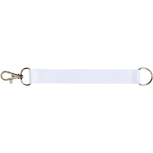 Minik Komplett Farbiges Mini-Trageband/-Schlüsselanhänger , weiß, Polyester, 31,00cm x 1,00cm (Länge x Breite), Bild 6