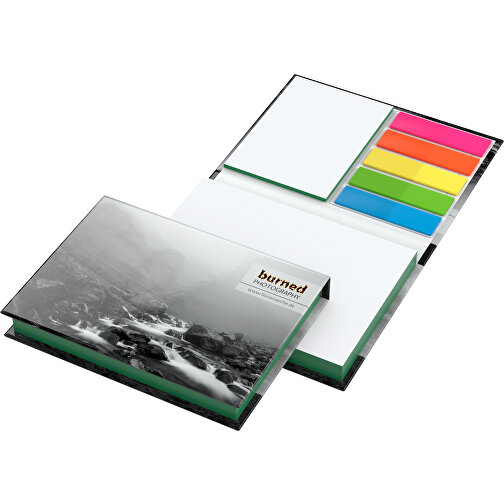 Kombi-Set Prag White Bestseller Bookcover Matt-individuell, Farbschnitt Grün , grün, 7,80cm x 10,50cm (Länge x Breite), Bild 1