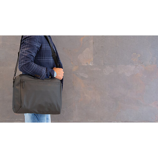Moda czarny 15,6' torba na laptopa PVC-free, Obraz 8