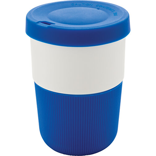 PLA Cup Coffee-To-Go 380ml, Blau , blau, PLA, 11,50cm (Höhe), Bild 1