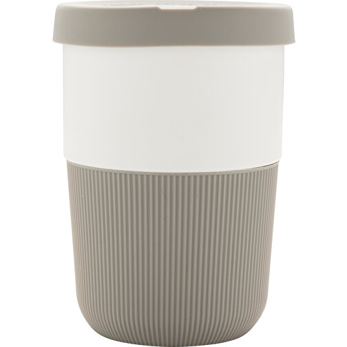 PLA Cup Coffee-To-Go 380ml, Grau , grau, PLA, 11,50cm (Höhe), Bild 2
