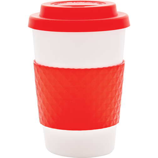 Wiederverwendbarer Kaffeebecher 270ml, Rot , rot, PP, 11,80cm (Höhe), Bild 2