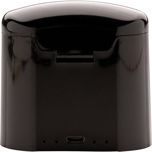 Liberty Kabellose Kopfhörer In Ladebox, Schwarz , schwarz, ABS, 3,40cm x 6,20cm (Länge x Höhe), Bild 3