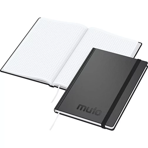 Carnet de notes Easy-Book Comfort bestseller A5, noir avec gaufrage noir-brillant, Image 1