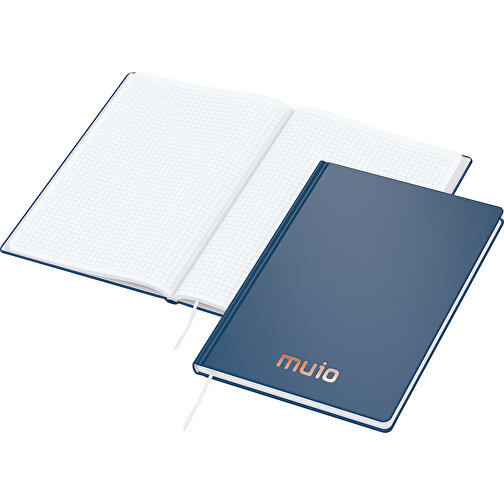 Cuaderno Easy-Book Basic Large Bestseller, azul oscuro, estampado en cobre, Imagen 1