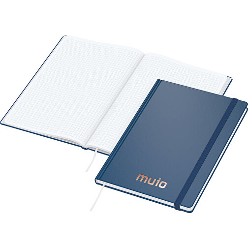 Notebook Easy-Book Comfort bestseller Duzy, ciemnoniebieski z miedzianymi wytloczeniami, Obraz 1
