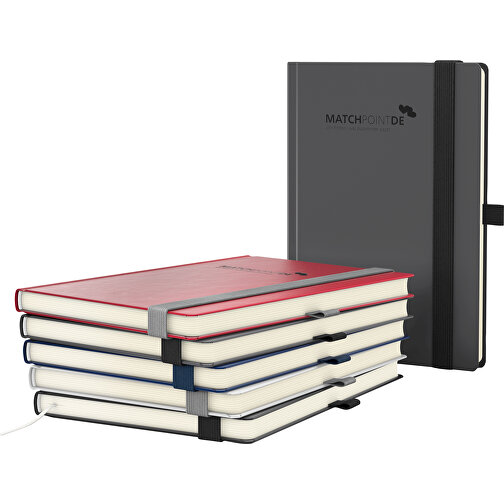Notebook Vision-Book Cream A5 Bestseller, röd, prägling svart glansig, Bild 2