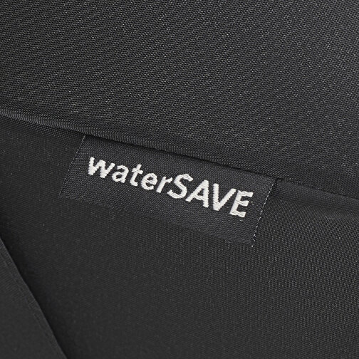 Taschenschirm FARE® AC Mini Style , Fare, schwarz-petrol, 100% Polyester-Pongee (recycelt & waterSAVE®), , Bild 4