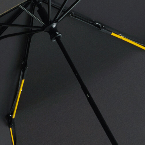 Taschenschirm FARE® Mini Style , Fare, schwarz-gelb, 100% Polyester-Pongee (recycelt & waterSAVE®), , Bild 2