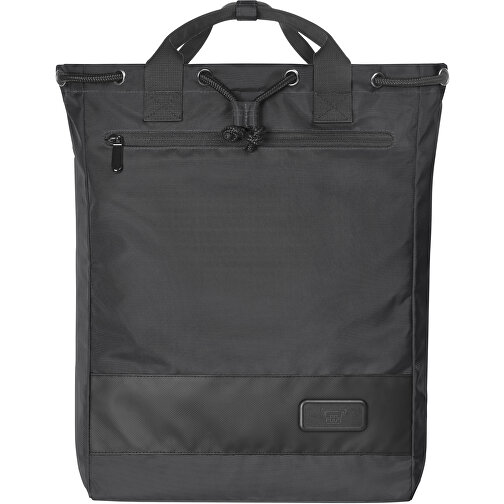 Multibag STAGE , Halfar, schwarz, Polyester 500d, 15,00cm x 45,00cm x 32,00cm (Länge x Höhe x Breite), Bild 2