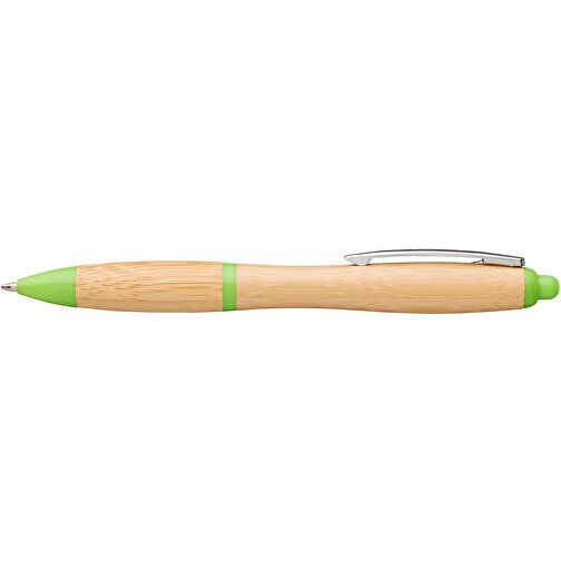 Nash Kugelschreiber Aus Bambus , Green Concept, natur / grün, Bambusholz, ABS Kunststoff, 14,00cm (Länge), Bild 6