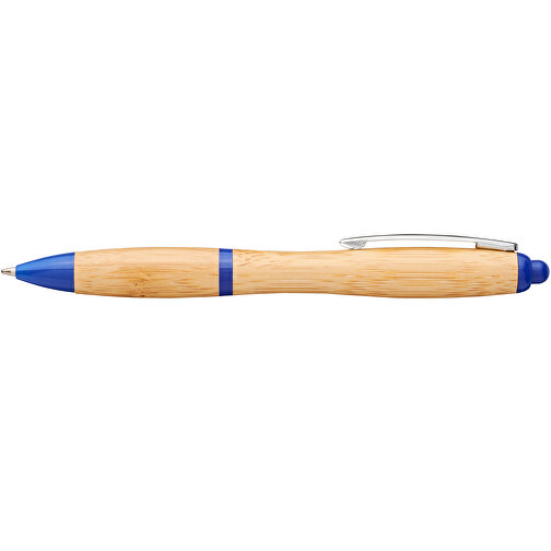 Nash Kugelschreiber Aus Bambus , Green Concept, natur / royalblau, Bambusholz, ABS Kunststoff, 14,00cm (Länge), Bild 6