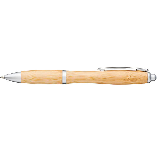 Nash Kugelschreiber Aus Bambus , Green Concept, natur / silber, Bambusholz, ABS Kunststoff, 14,00cm (Länge), Bild 6