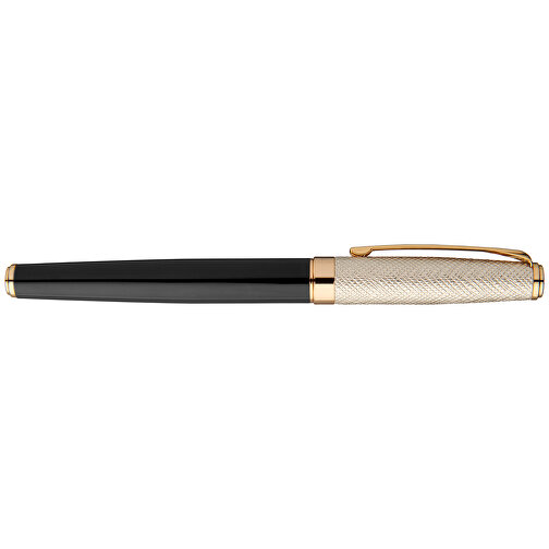 Doré Kugelschreiber , schwarz / gold, Metall, 14,00cm (Länge), Bild 10