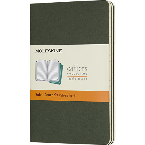 Moleskine Cahier Journal Taschenformat – Liniert , Moleskine, myrtengrün, Karton, 14,00cm x 0,50cm x 9,00cm (Länge x Höhe x Breite), Bild 1