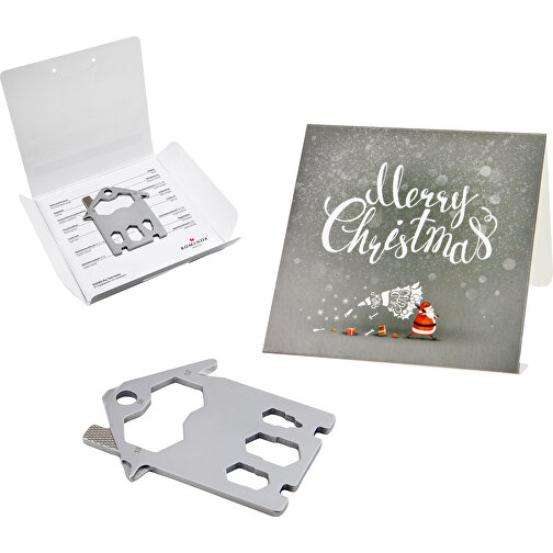 Set de cadeaux / articles cadeaux : ROMINOX® Key Tool House (21 functions) emballage à motif Merry, Image 1