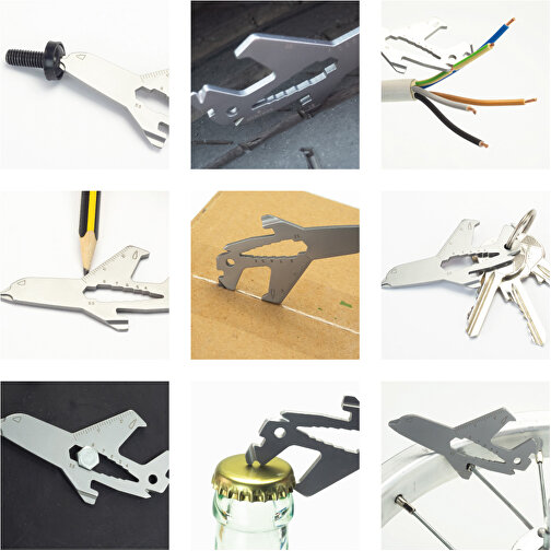 Set de cadeaux / articles cadeaux : ROMINOX® Key Tool Airplane (18 functions) emballage à motif Ou, Image 4