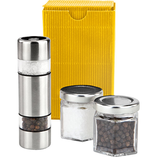 Salz & Pfeffer Im Miniformat, Gelbe Verpackung , Gemischt, 7,50cm x 12,00cm x 7,50cm (Länge x Höhe x Breite), Bild 2