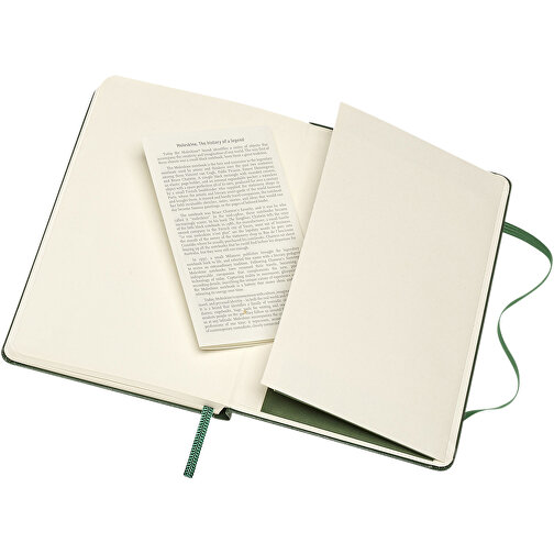 Moleskine Classic Hardcover Notizbuch Taschenformat – Liniert , Moleskine, myrtengrün, Lederimitat Papier, 14,00cm x 1,50cm x 9,00cm (Länge x Höhe x Breite), Bild 6