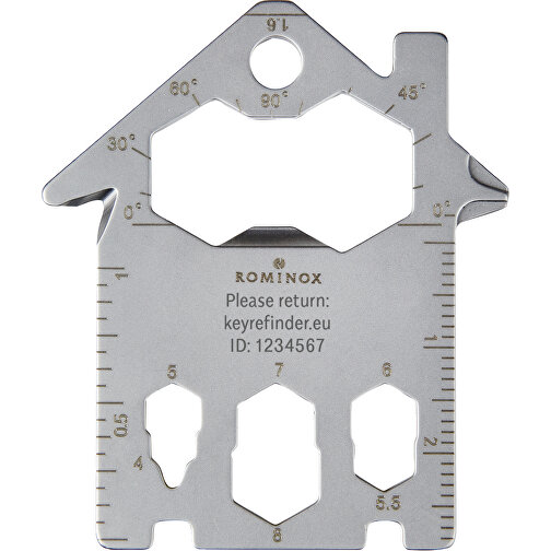 ROMINOX® Key Tool // House - 21 Funktionen (Haus) , Edelstahl, 5,20cm x 0,20cm x 4,40cm (Länge x Höhe x Breite), Bild 11