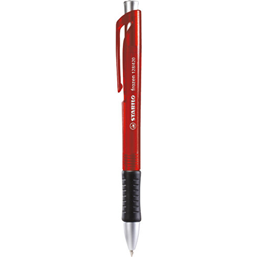 STABILO Concept Frozen Kugelschreiber , Stabilo, transparent rot, Kunststoff, 14,50cm x 1,40cm x 1,20cm (Länge x Höhe x Breite), Bild 1