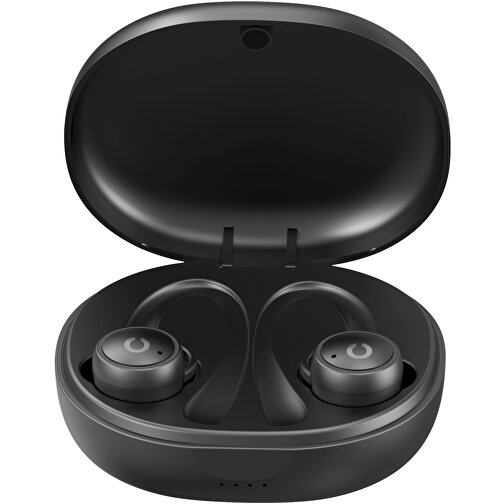 Prixton TWS160S Sport Bluetooth® 5.0 Ohrhörer , schwarz, Kunststoff, 7,70cm x 7,00cm x 3,50cm (Länge x Höhe x Breite), Bild 1
