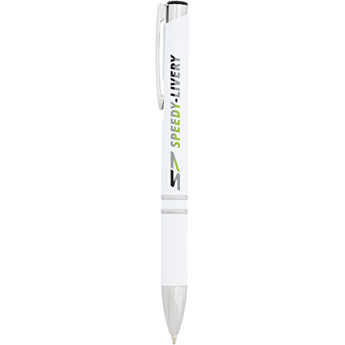 Moneta Kugelschreiber Antibakteriell , weiß, ABS Kunststoff, 13,50cm (Länge), Bild 2