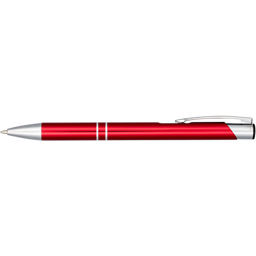 Moneta Druckkugelschreiber Aus Eloxiertem Aluminium , rot, Aluminium, ABS Kunststoff, 13,50cm (Länge), Bild 5