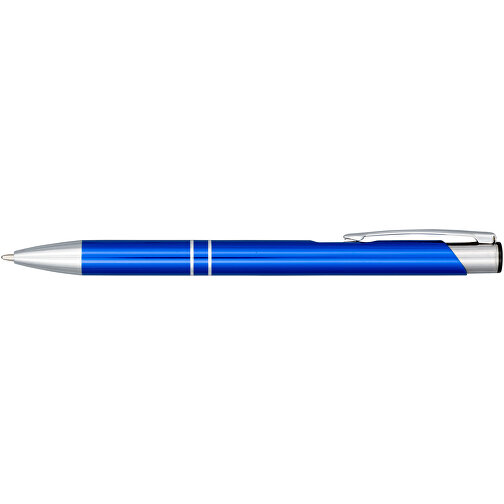 Moneta Druckkugelschreiber Aus Eloxiertem Aluminium , blau, Aluminium, ABS Kunststoff, 13,50cm (Länge), Bild 4
