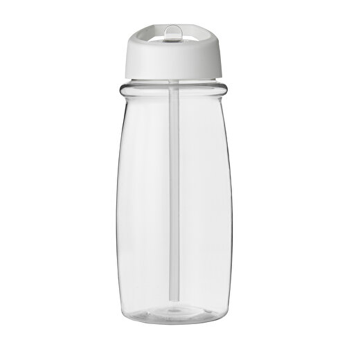 H2O Active® Pulse 600 Ml Sportflasche Mit Ausgussdeckel , transparent / weiß, PET Kunststoff, 72% PP Kunststoff, 17% SAN Kunststoff, 11% PE Kunststoff, 19,90cm (Höhe), Bild 4
