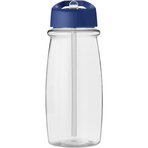 H2O Active® Pulse 600 Ml Sportflasche Mit Ausgussdeckel , transparent / blau, PET Kunststoff, 72% PP Kunststoff, 17% SAN Kunststoff, 11% PE Kunststoff, 19,90cm (Höhe), Bild 3