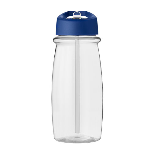 H2O Active® Pulse 600 Ml Sportflasche Mit Ausgussdeckel , transparent / blau, PET Kunststoff, 72% PP Kunststoff, 17% SAN Kunststoff, 11% PE Kunststoff, 19,90cm (Höhe), Bild 4