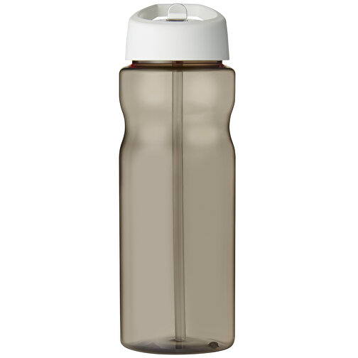 H2O Active® Eco Base 650 Ml Sportflasche Mit Ausgussdeckel , kohle transparent / rot, PCR Kunststoff, 72% PP Kunststoff, 17% SAN Kunststoff, 11% PE Kunststoff, 22,40cm (Höhe), Bild 2