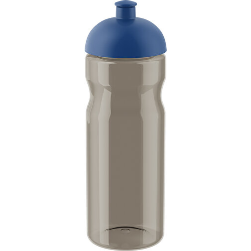 H2O Active® Eco Base 650 Ml Sportflasche Mit Stülpdeckel , kohle transparent / royalblau, PCR Kunststoff, 90% PP Kunststoff, 10% TPE Kunststoff, 22,40cm (Höhe), Bild 1
