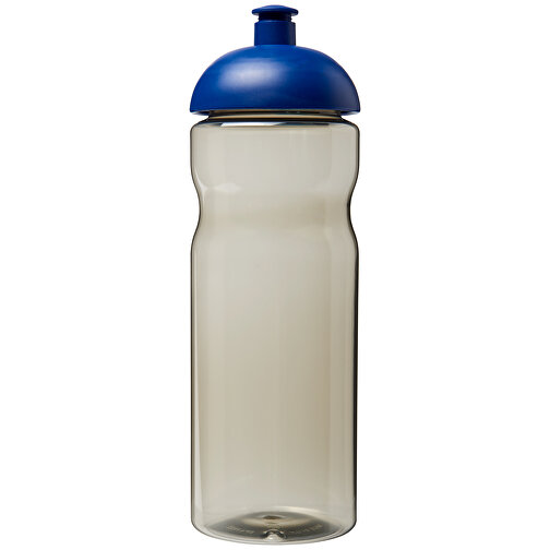H2O Active® Eco Base 650 Ml Sportflasche Mit Stülpdeckel , kohle transparent / royalblau, PCR Kunststoff, 90% PP Kunststoff, 10% TPE Kunststoff, 22,40cm (Höhe), Bild 2