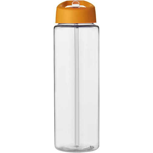H2O Active® Vibe 850 Ml Sportflasche Mit Ausgussdeckel , transparent / orange, PET Kunststoff, 72% PP Kunststoff, 17% SAN Kunststoff, 11% PE Kunststoff, 24,20cm (Höhe), Bild 3