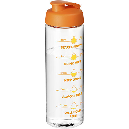H2O Active® Vibe 850 Ml Sportflasche Mit Klappdeckel , transparent / orange, PET Kunststoff, PP Kunststoff, 24,40cm (Höhe), Bild 2
