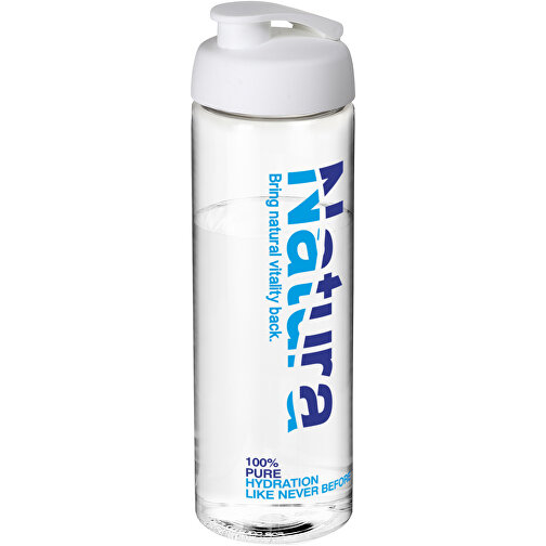 H2O Active® Vibe 850 Ml Sportflasche Mit Klappdeckel , transparent / weiss, PET Kunststoff, PP Kunststoff, 24,40cm (Höhe), Bild 2