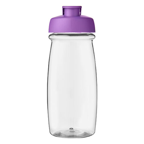 H2O Active® Pulse 600 Ml Sportflasche Mit Klappdeckel , transparent / lila, PET Kunststoff, PP Kunststoff, 20,30cm (Höhe), Bild 4