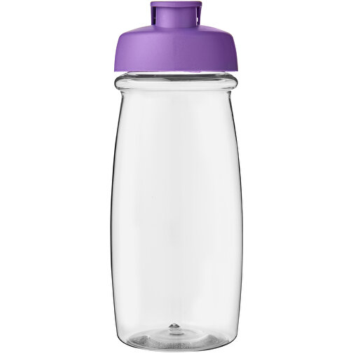 H2O Active® Pulse 600 Ml Sportflasche Mit Klappdeckel , transparent / lila, PET Kunststoff, PP Kunststoff, 20,30cm (Höhe), Bild 3
