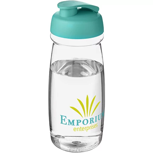 Bouteille de sport H2O Pulse® 600ml avec couvercle à clapet, Image 2