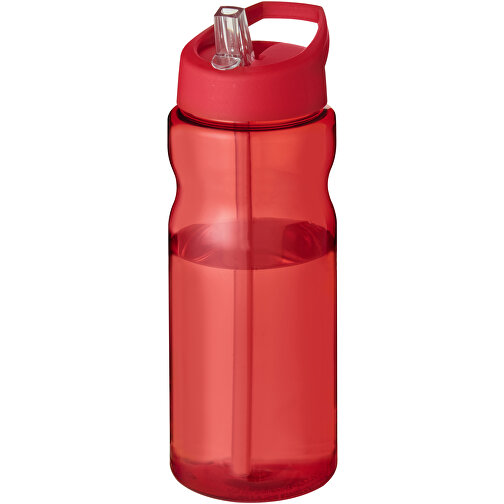 H2O Active® Base 650 Ml Sportflasche Mit Ausgussdeckel , rot, PET Kunststoff, 72% PP Kunststoff, 17% SAN Kunststoff, 11% PE Kunststoff, 21,80cm (Höhe), Bild 1