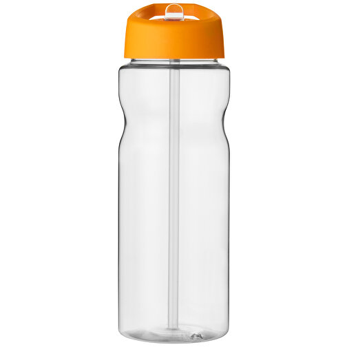 H2O Active® Base 650 Ml Sportflasche Mit Ausgussdeckel , transparent / orange, PET Kunststoff, 72% PP Kunststoff, 17% SAN Kunststoff, 11% PE Kunststoff, 21,80cm (Höhe), Bild 4