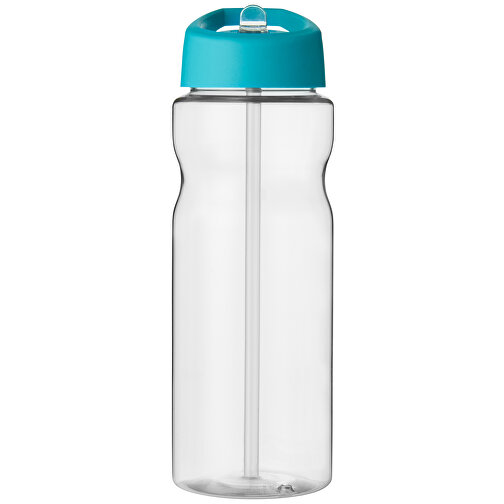 H2O Active® Base 650 Ml Sportflasche Mit Ausgussdeckel , transparent / aquablau, PET Kunststoff, 72% PP Kunststoff, 17% SAN Kunststoff, 11% PE Kunststoff, 21,80cm (Höhe), Bild 4